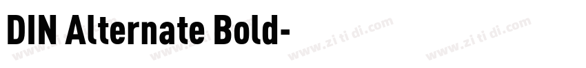 DIN Alternate Bold字体转换